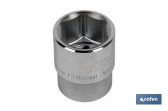 Llave de vaso métrico 3/4" | 6 caras hexagonal | Medidas desde 19 hasta 60 mm - Cofan