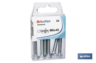 Tornillo DIN-933 M-6X40 Z - Cofan