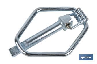 Linch pin with spring | Fastener for implements and agricultural machinery - Cofan