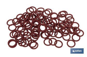 Red fibre washer | Available in different sizes | Insulating and sealing washers - Cofan