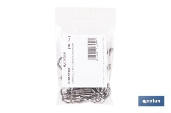 Hembrilla abierta de acero inoxidable A2 | Disponible en diferentes medidas - Cofan