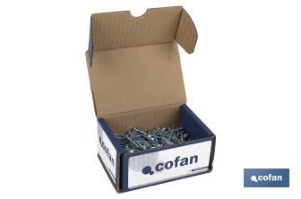 Nail/Tip Steel Flat head Zinc plated - Cofan