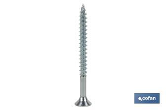 Woodscrew | Zinc-plated DIN 7505A Pozidriv | Available in different sizes  - Cofan