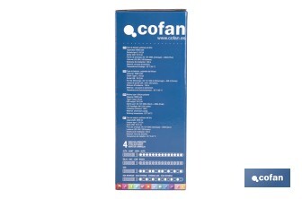 Arrancador portátil de baterías 600 A | Con linterna LED y power bank USB | 330 lúmenes | Adecuado para coches de gasolina hasta 5000 cc y diésel hasta 3000 cc - Cofan