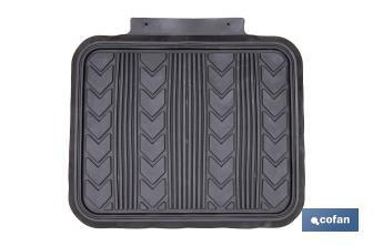 Alfombrillas de PVC universales para coche | Set de 4 alfombras | Antideslizantes y ajustables - Cofan