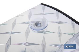 Parasol delantero con efecto láser | Con 2 ventosas | Protege tu vehículo de los rayos UV - Cofan