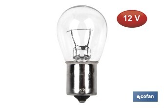 Lámpara P21 W (BA15s) 12 V | Pack: 10 unidades - Cofan