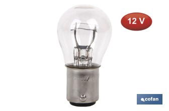 Lámpara de 2 polos P21/5W (BAY15d) 12 V - Cofan