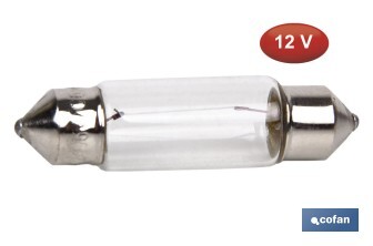 Lámpara plafonier C5W (11 x 38 mm) 12V - Cofan