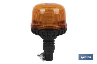 Luz Estacionaria destellante Led Naranja Clase 1 | ECE R65 | Para soporte flexible de 12/24 V | Clasificación de Protección IP66 - Cofan