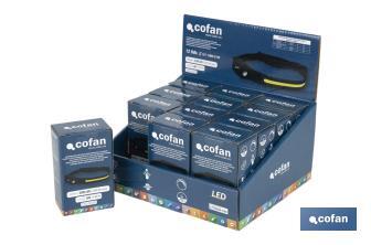 Display stand for dual head torch | Includes 12 pieces for various applications - Cofan