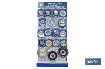 Display Stand for Cutting Discs | Display Stand for Hardware Shop | Abrasive blades - Cofan