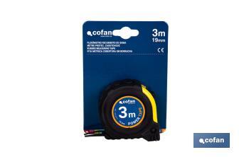 Expositor para flexómetros con protección de goma de Cofan | Incluyen los flexómetros | Varias medidas y capacidades - Cofan