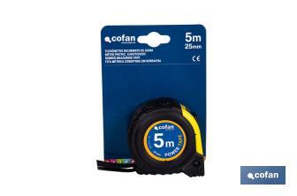 Expositor para flexómetros con protección de goma de Cofan | Incluyen los flexómetros | Varias medidas y capacidades - Cofan