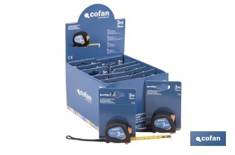 Expositor para flexómetros antideslizantes de Cofan | Incluyen los flexómetros | Varias medidas y capacidades - Cofan