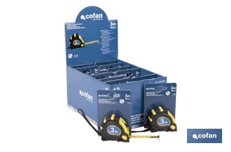 Expositor para flexómetros magnéticos de Cofan | Incluyen los flexómetros | Varias medidas y capacidades - Cofan