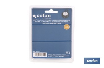 Display stand with 12 units of 24 LED round lamps - Cofan