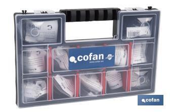 Assorted DIN-6799 case. Contains 2.800 Units. - Cofan