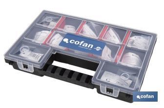 Assorted DIN-6799 case. Contains 2.800 Units. - Cofan