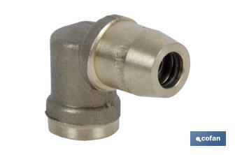 Conector de inflar para tubo de 8mm e rosca de 16x1,5. - Cofan