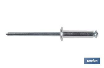 Aluminium flower rivets with dome head - Cofan