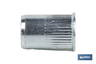 Tuercas Remachables Acero Cabeza Reducida Ranurada - Cofan