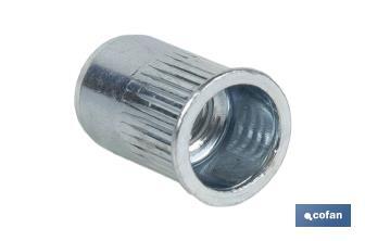 Tuercas Remachables Acero Cabeza Reducida Ranurada - Cofan