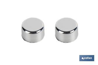 Lot de 2 pièces de cheville longue inox | Pour sanitaire de WC | Dimensions : Ø 6 x 80 mm de longueur - Cofan