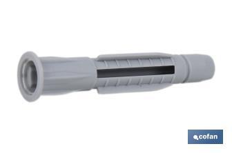 Tacos anudables de gran expansión  | Medidas desde Ø 5 hasta Ø 14 mm | Para materiales macizos y perforados - Cofan