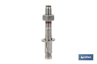Taco macho de anclaje MTC | Acero inoxidable | Medidas desde  M-6 hasta M-16 mm - Cofan