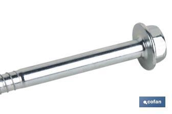 Hammer fixings with hex-head screw and plug | Available in various sizes - Cofan