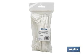 Reinforced washing line rope for wall-mounted clotheslines | Polyester | Clothesline rope available in different lengths | White - Cofan
