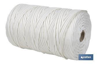 Reinforced washing line rope for wall-mounted clotheslines | Polyester | Clothesline rope available in different lengths | White - Cofan