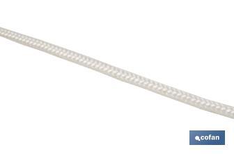 Reinforced washing line rope for wall-mounted clotheslines | Polyester | Clothesline rope available in different lengths | White - Cofan