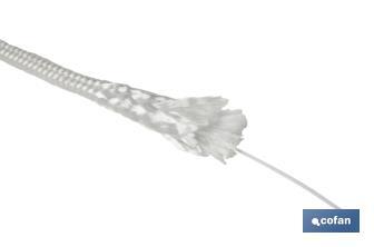 Reinforced washing line rope for wall-mounted clotheslines | Polyester | Clothesline rope available in different lengths | White - Cofan