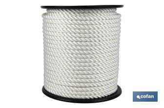 Bobine de Cordage d'Amarrage | Fabriqué 100% en Multifilaments de Polyester | Plusieurs couleurs et mesures à choisir - Cofan