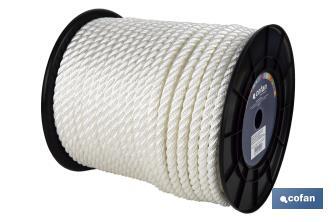 Dock Line Reel | 100% Polyester Multifilaments | Available in several colours and sizes - Cofan