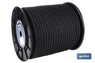 Bobine de Cordage d'Amarrage | Fabriqué 100% en Multifilaments de Polyester | Plusieurs couleurs et mesures à choisir - Cofan