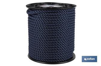 Dock Line Reel | 100% Polyester Multifilaments | Available in several colours and sizes - Cofan