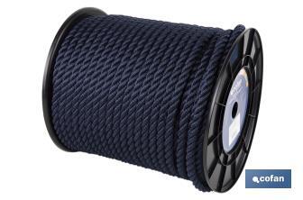 Dock Line Reel | 100% Polyester Multifilaments | Available in several colours and sizes - Cofan