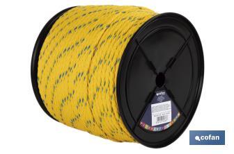 Synthetic Braided Marine Rope | Yellow/Blue | Different sizes - Cofan