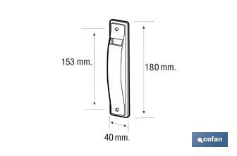 Cover plate for roller shutter belt winders | Suitable for belt winders in different sizes | High-quality white PVC  - Cofan