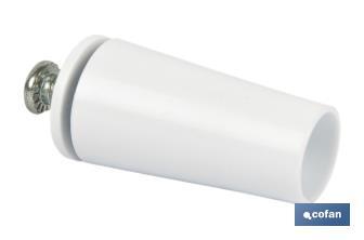 Tappo d’arresto per tapparelle in PVC | Dimensioni: 40 mm | Include vite con filettatura metrica M6 | Disponibile in vari colori - Cofan