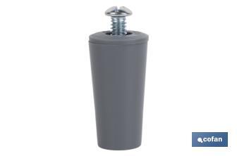 Tope para persianas en PVC | Medida 40 mm | Incluye tornillo métrica 6 | Disponible en varios colores - Cofan