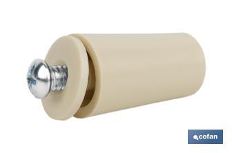 PVC Buffer Stopper for Roller Shutters | Size: 40mm | M6 screw included | Available in different colours - Cofan