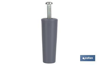 Tope para persianas en PVC | Medida 60 mm | Incluye tornillo métrica 6 | Disponible en varios colores - Cofan