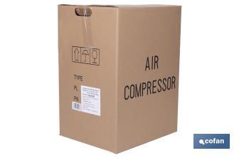 Compresor de pistón coaxial portátil 1,5 HP | Ultraligero y compacto | 6 litros | 2450 rpm | Para uso doméstico y profesional - Cofan