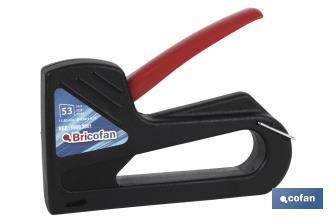 Standard manual stapler | For staples no. 53 of 6, 8 and 10mm in length | Wear-resistant and ideal for fastenings - Cofan