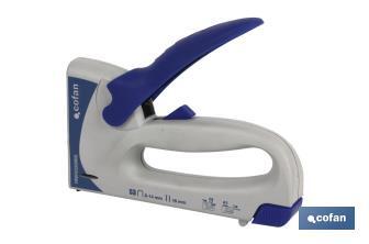 Manual stapler and nailer | For staples no. 53 of 6, 8, 10, 12 and 14mm in length | Nails of M15 and W15 of 15mm - Cofan