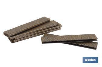 Caja de Grapas | Para Grapadora Neumática | Modelo 90/38mm | 3.000 piezas | Grapas para Grapadora de Aire a Presión - Cofan